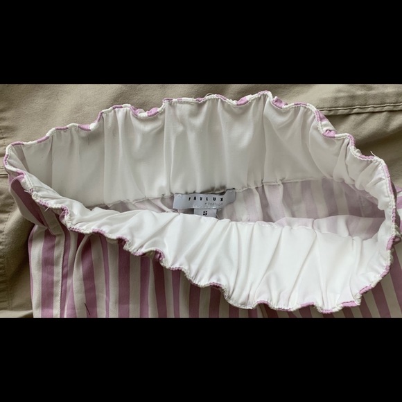 High-Waisted Striped Flared Pants - Picture 6 of 6